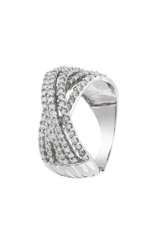 Anello Entrelacs Splendides - Oro bianco e diamanti