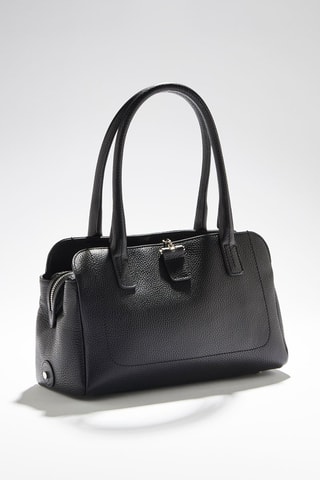 Sac porté épaule en cuir Paris - Noir