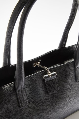 Sac porté épaule en cuir Paris - Noir