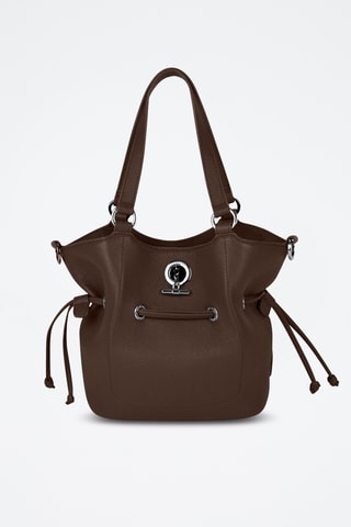 Sac porté épaule en cuir Paris - Marron