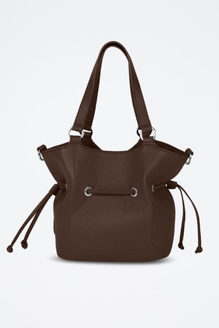 Sac porté épaule en cuir Paris - Marron