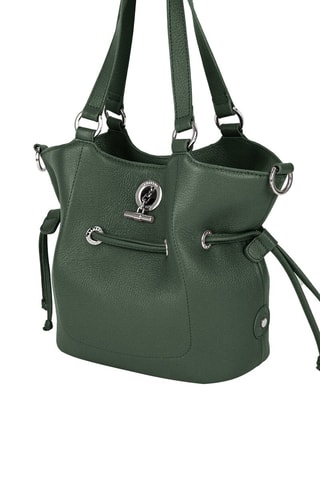 Sac seau en cuir Paris - Vert