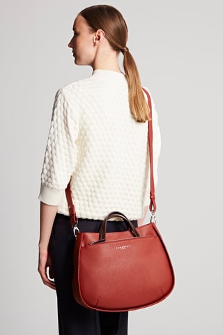 Sac à main en cuir Fidele - Rouge