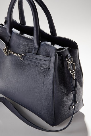 Sac à main en cuir Paris - Bleu