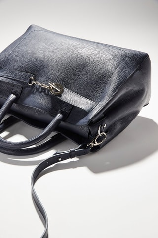 Sac à main en cuir Paris - Bleu