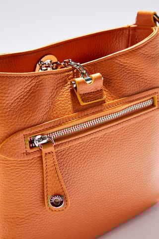 Sac bandoulière en cuir Paris - Orange