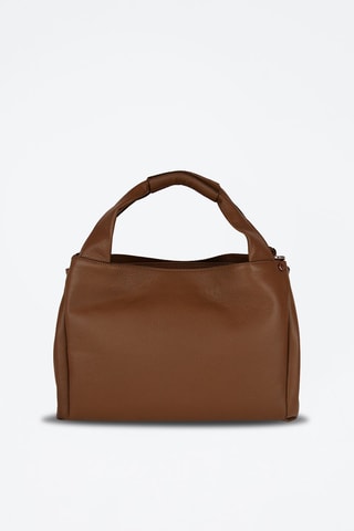 Sac à main en cuir Naturel - Marron