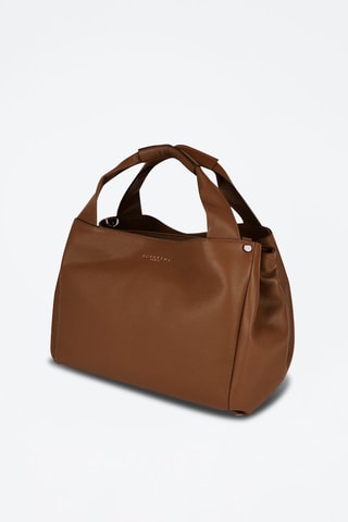 Sac à main en cuir Naturel - Marron