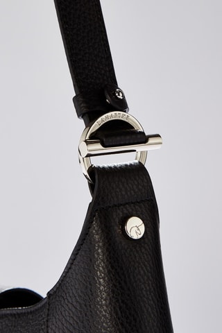 Sac porté épaule en cuir Paris - Noir