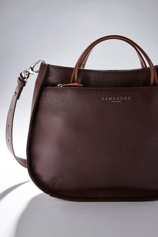 Sac à main M en cuir Fidèle - Marron