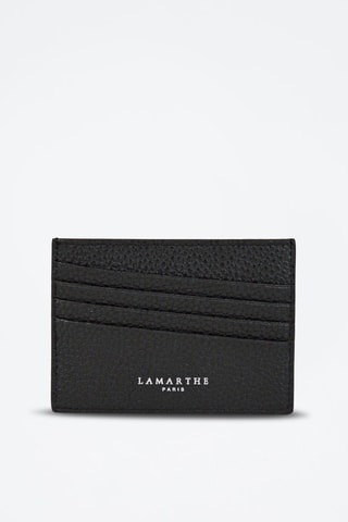 Porte-cartes en cuir Free - Noir