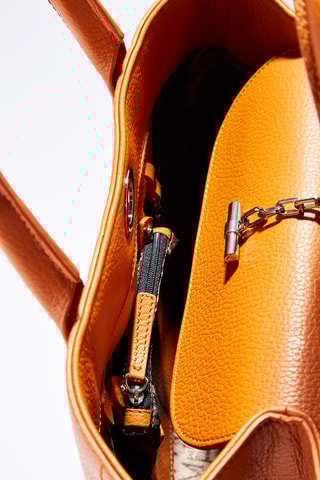 Cabas en cuir Paris - Orange