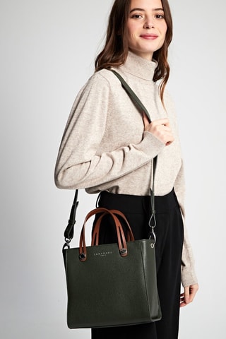 Cabas en cuir Fidèle - Vert