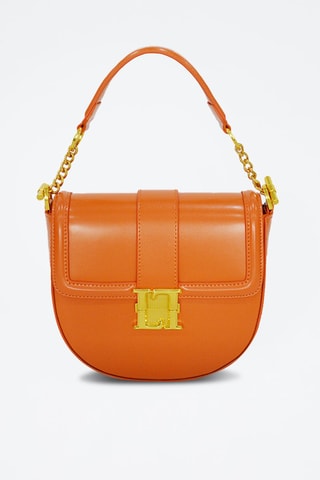Sac bandoulière en cuir Bella - Orange