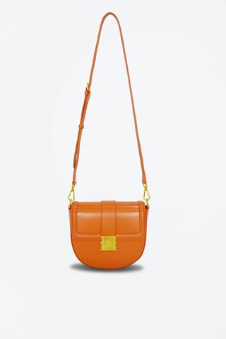 Sac bandoulière en cuir Bella - Orange