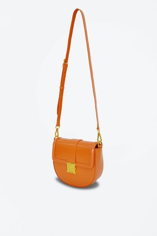 Sac bandoulière en cuir Bella - Orange