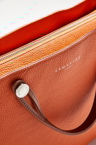 Sac à main en cuir Fidèle - Orange