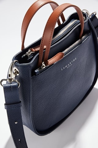 Sac à main S en cuir Fidèle - Bleu