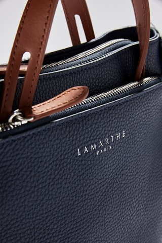 Sac à main S en cuir Fidèle - Bleu