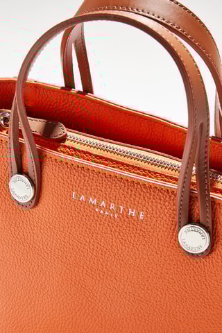 Sac à main en cuir Fidèle - Orange