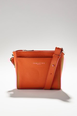 Sac bandoulière en cuir Fidèle  - Orange