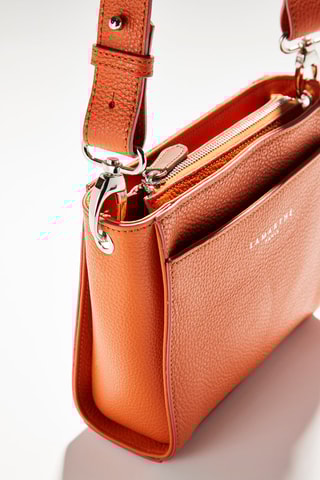 Sac bandoulière en cuir Fidèle  - Orange