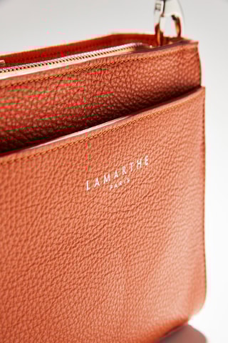 Sac bandoulière en cuir Fidèle  - Orange