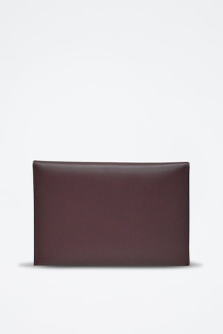 Pochette en cuir Glamour - Bordeaux