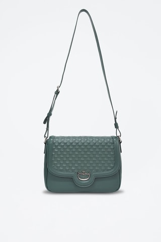 Sac bandoulière en cuir Séduction -Vert foncé - Vert