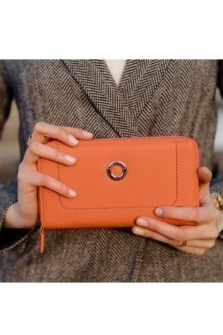 Portefeuille Paris en cuir Paris - Orange