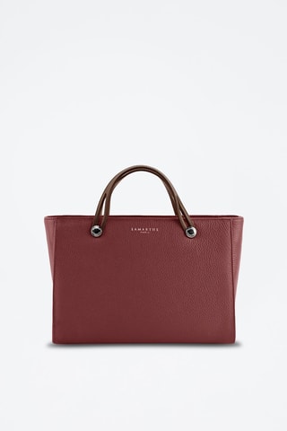 Cabas en cuir Fidèle - Rouge