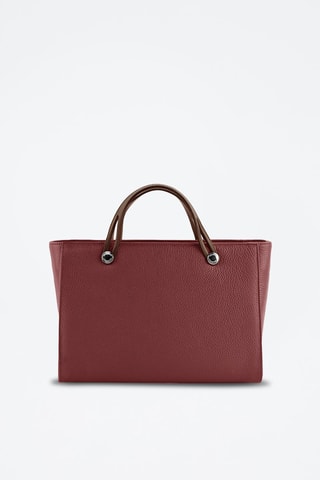 Cabas en cuir Fidèle - Rouge