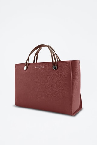 Cabas en cuir Fidèle - Rouge