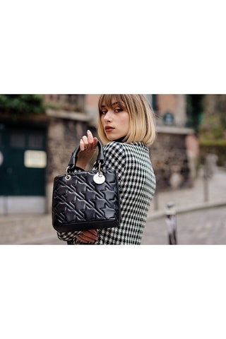 Sac à main en cuir Stella - Noir