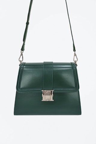 Sac bandoulière en cuir Bella - Vert