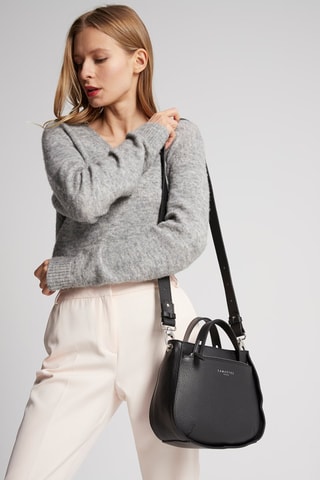 Sac à main en cuir Fidèle - Noir