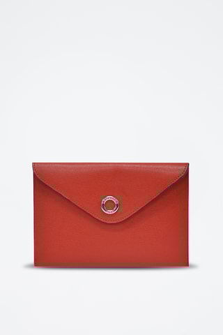 Pochette en cuir Glamour - Rouge