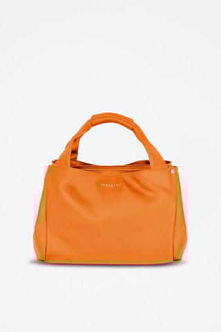 Sac à main en cuir Naturel - Orange