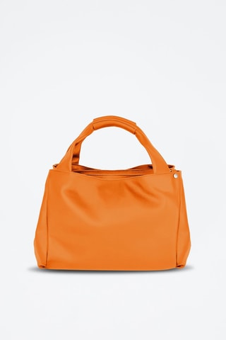 Sac à main en cuir Naturel - Orange