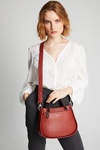 Sac à main en cuir Fidèle - Rouge