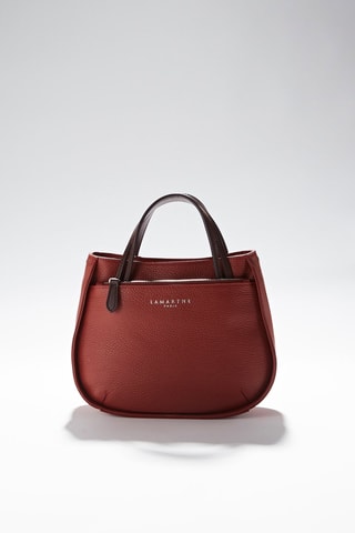 Sac à main en cuir Fidèle - Rouge