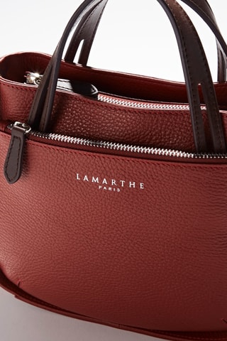 Sac à main en cuir Fidèle - Rouge