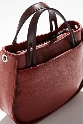 Sac à main en cuir Fidèle - Rouge