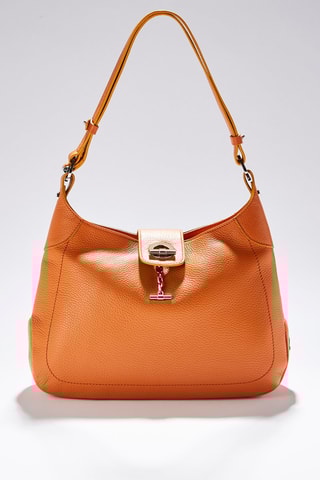 Sac bandoulière en cuir Paris - Orange