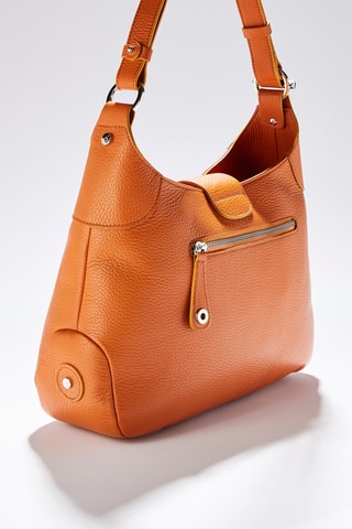 Sac bandoulière en cuir Paris - Orange