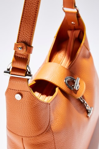 Sac bandoulière en cuir Paris - Orange