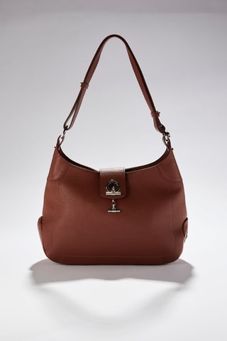 Sac porté épaule en cuir Paris - Marron