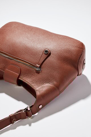 Sac porté épaule en cuir Paris - Marron