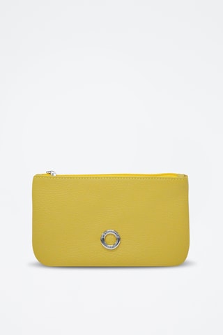 Pochette en cuir Prestige - Jaune