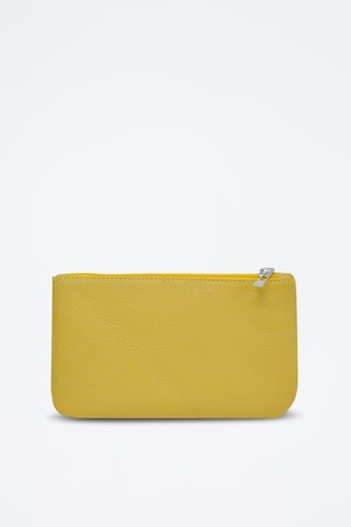 Pochette en cuir Prestige - Jaune